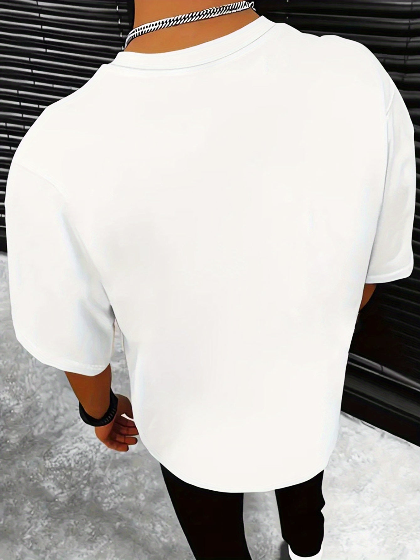 Cotton Men's Casual T-Shirt with "CALIFORNIA 1991" Unique Letter & Creative Print, Simplistic Style, Comfortable Fit for Everyday Wear