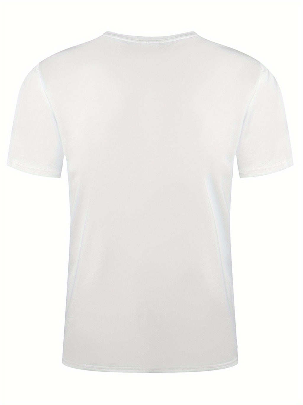 Men's Stretchy Round Neck Casual T-Shirt