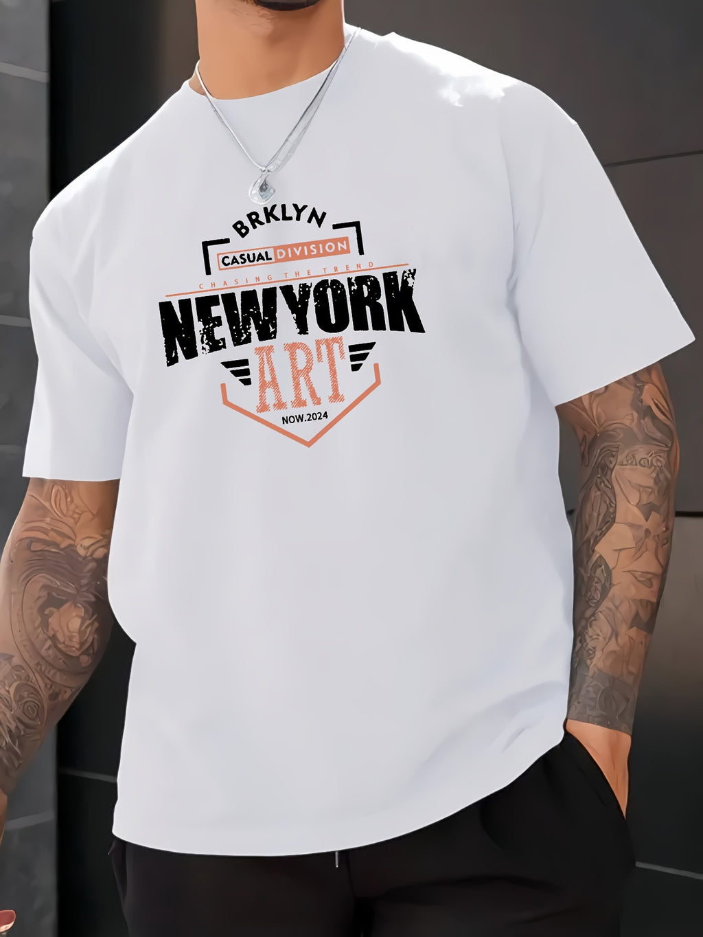 New York Print Men's Casual T-Shirt
