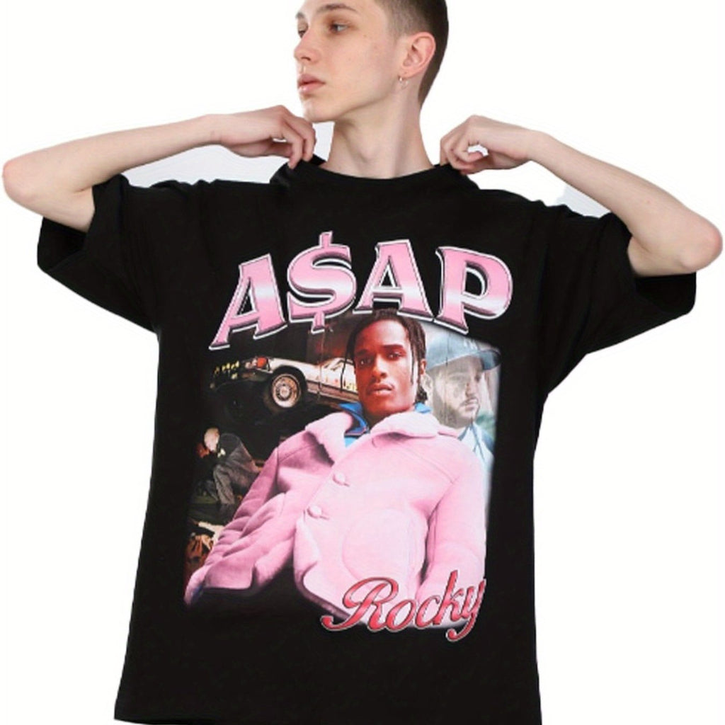 High-Quality Printed Short-Sleeved Men's T-Shirt