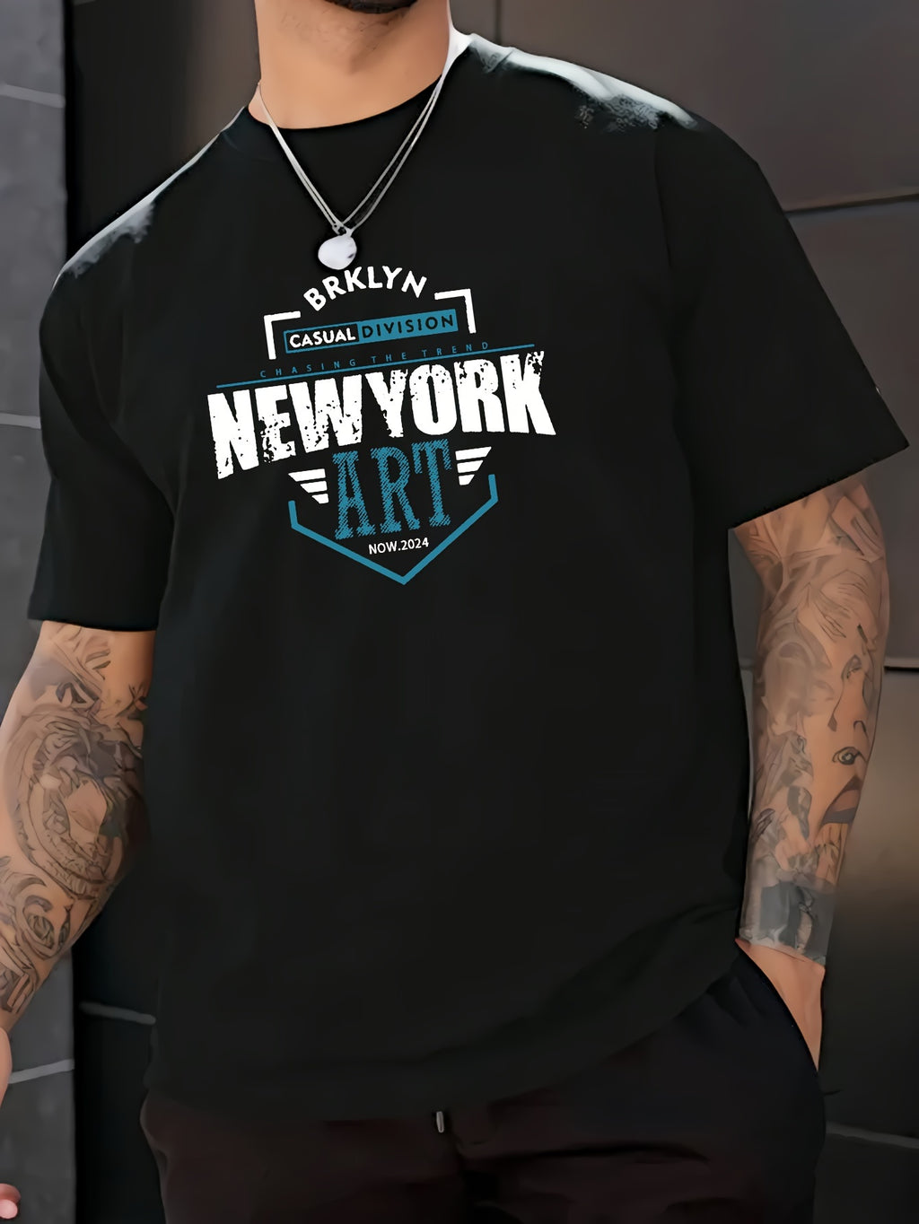 New York Print Men's Casual T-Shirt