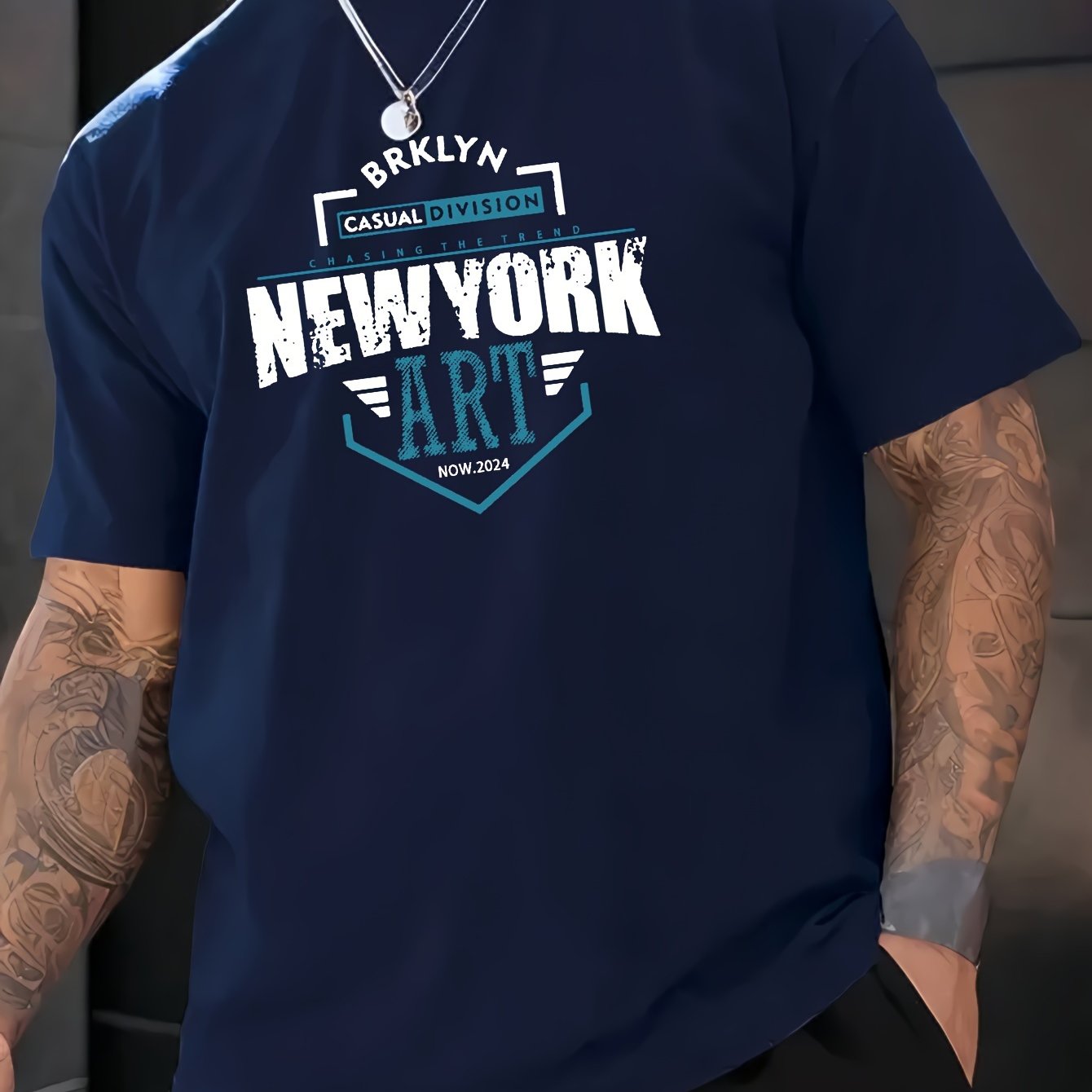 New York Print Men's Casual T-Shirt