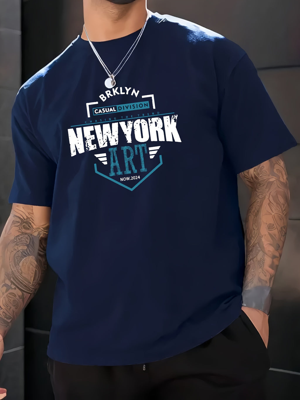 New York Print Men's Casual T-Shirt