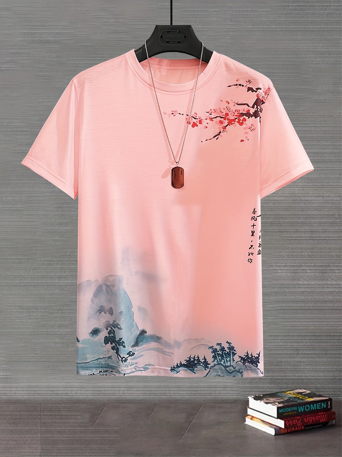 Landscape Painting Pattern Men's T-Shirt