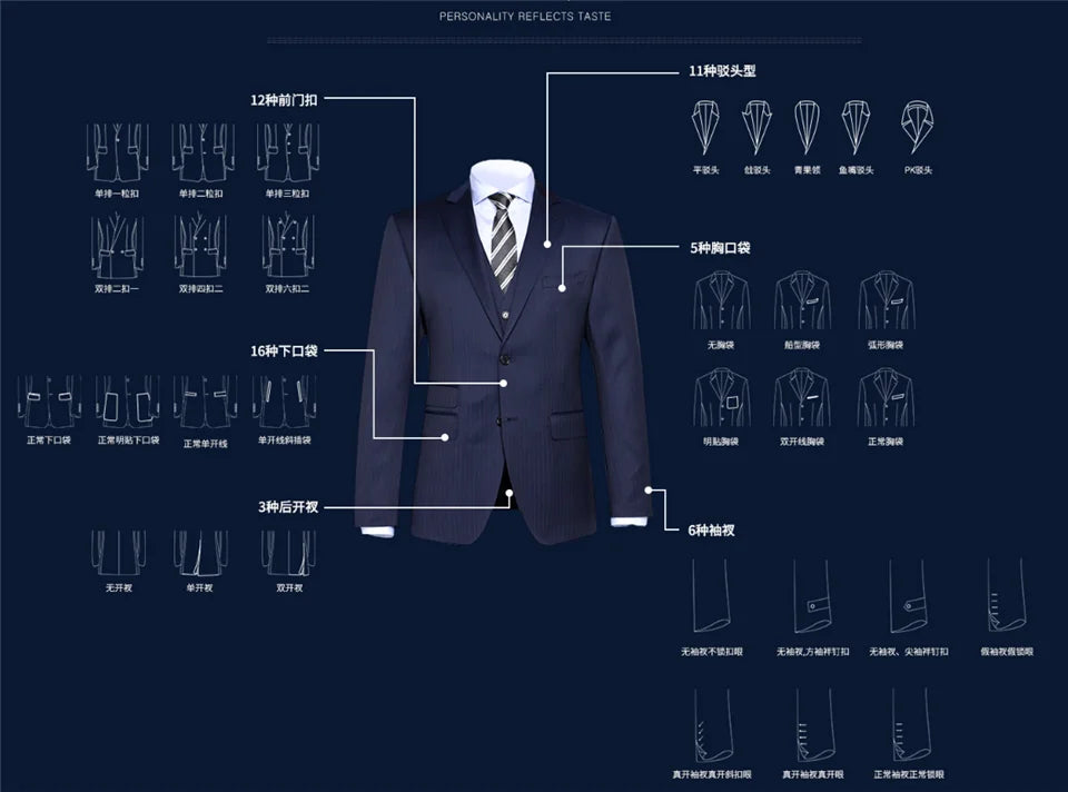 Men's Suits (Jacket+Pants)