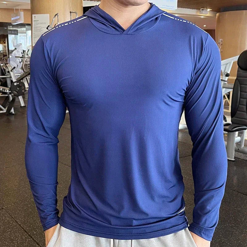 Gym Men's T-Shirt Casual Long Sleeve