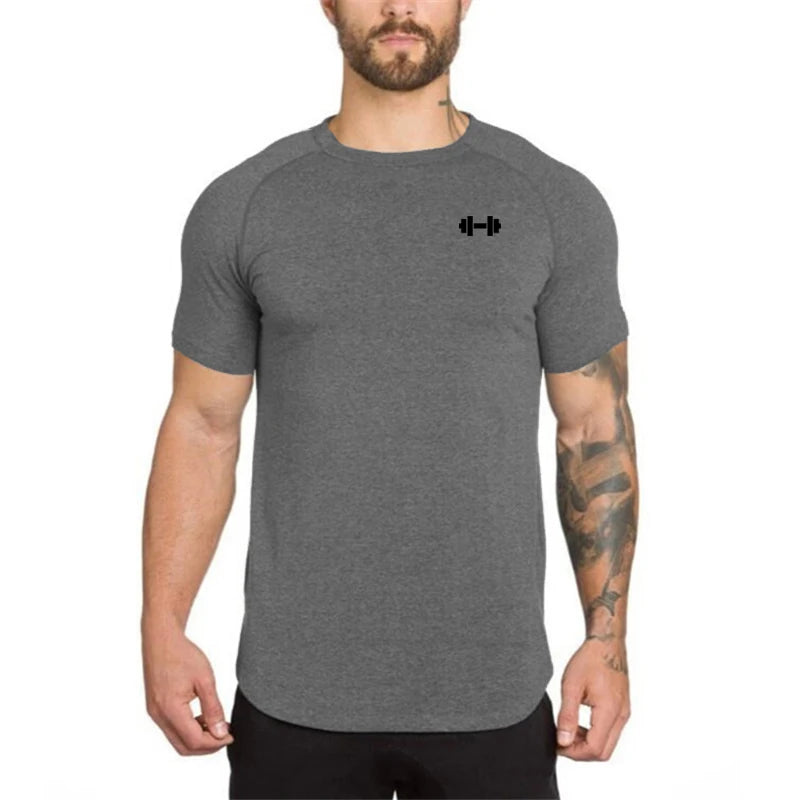 Loose Short Sleeve Summer Bodybuilding T-Shirt