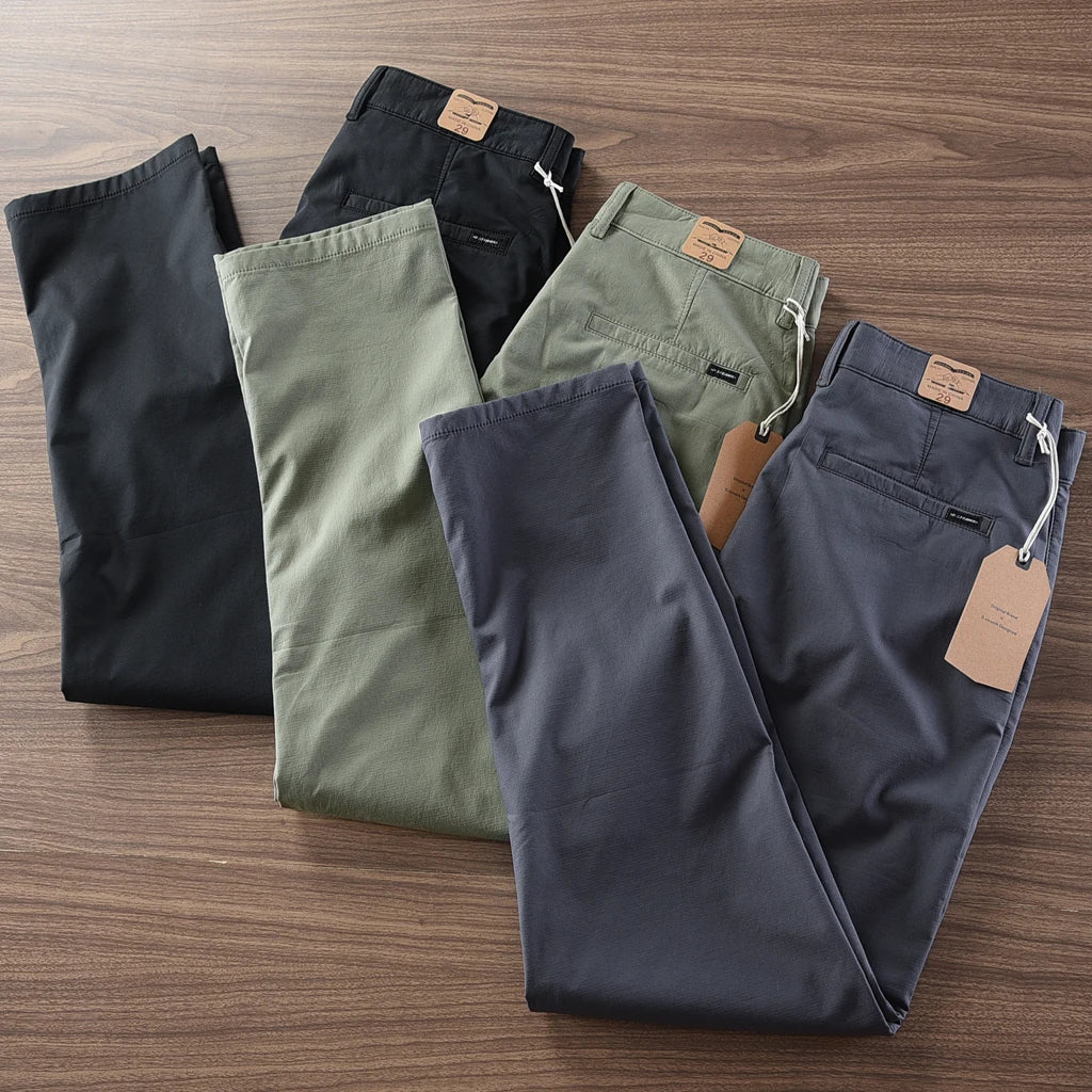 Spring and Autumn Retro Heavyweight Chino Pants for Men