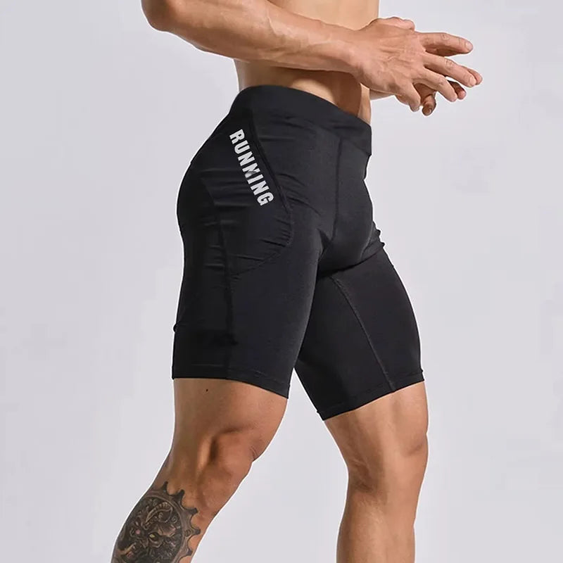 Men's Bodybuilding Shorts Gym Running Leggings