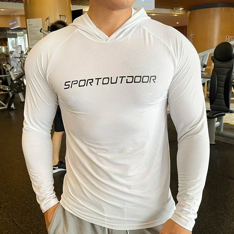 Gym Men's T-Shirt Casual Long Sleeve