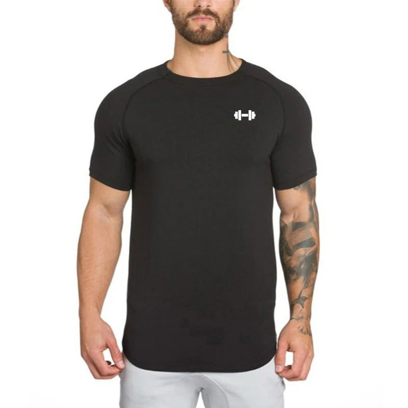 Loose Short Sleeve Summer Bodybuilding T-Shirt