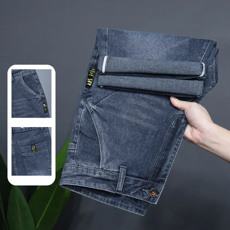 Men's Straight Casual Denim Shorts