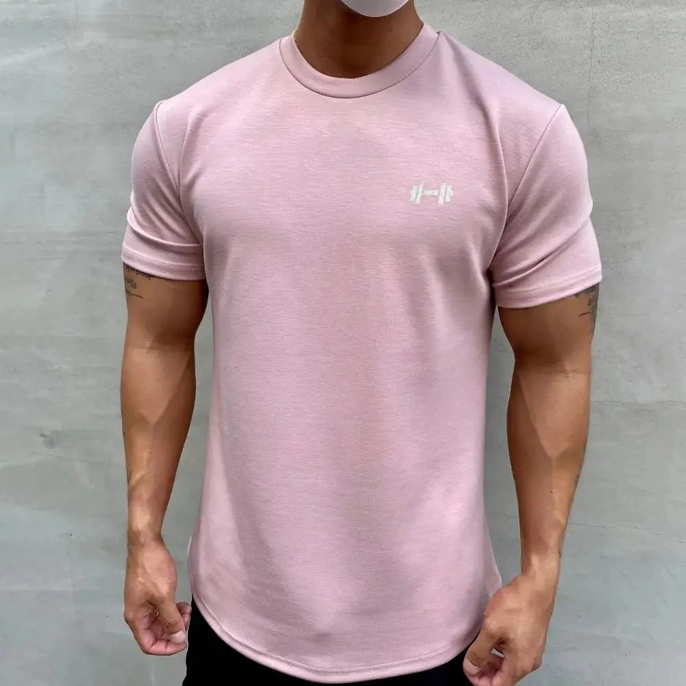 Male Sports Gym Muscle Fitness T-Shirt