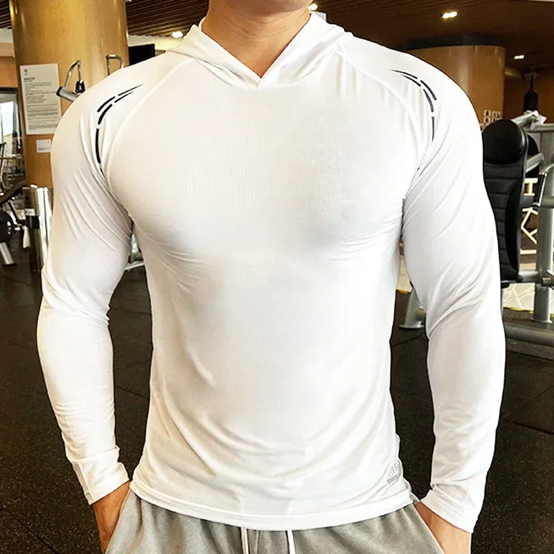 Gym Men's T-Shirt Casual Long Sleeve