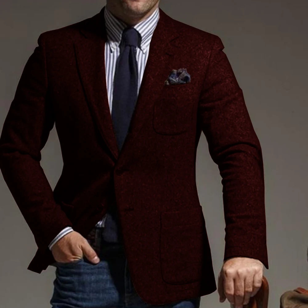 Single-breasted Male Suit