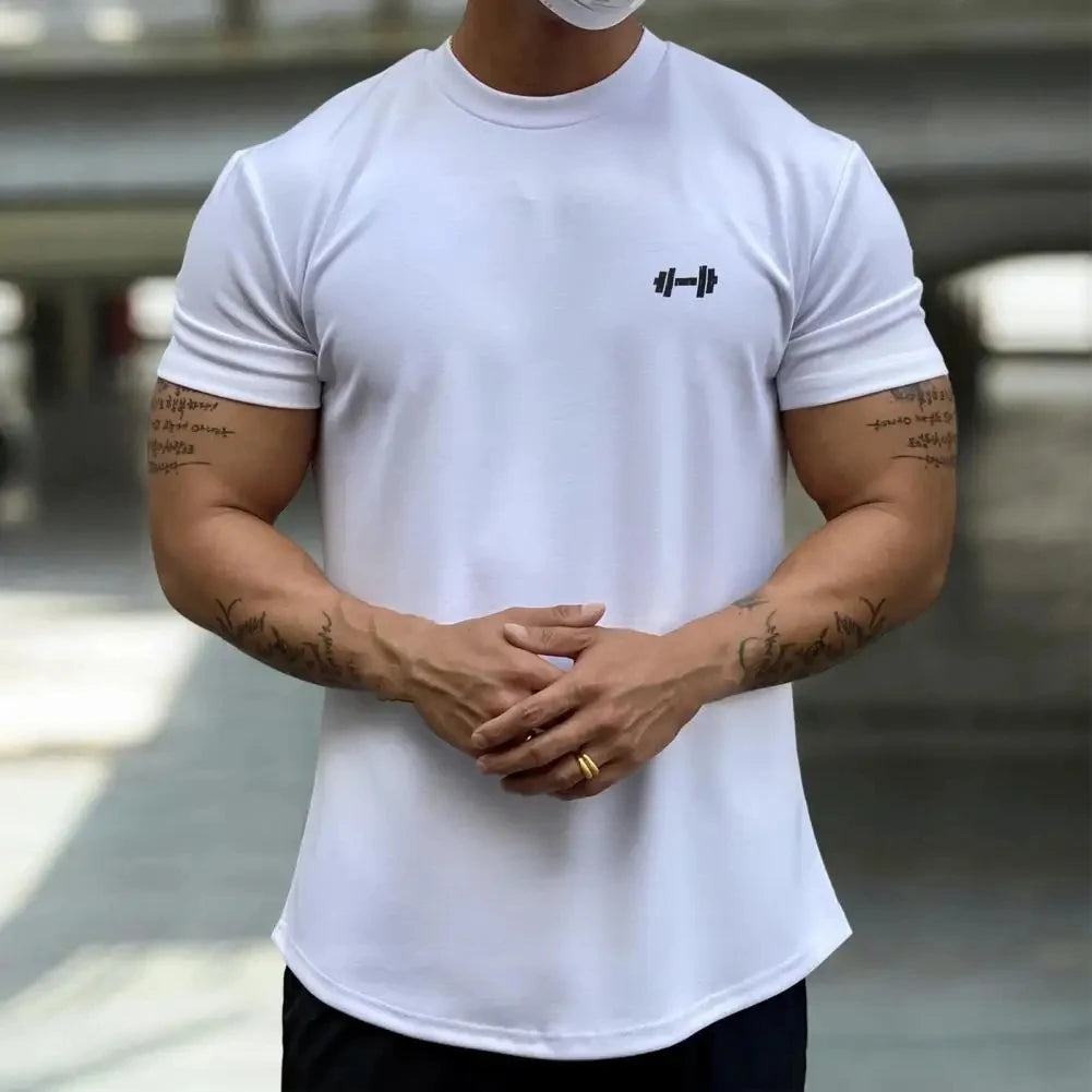 Male Sports Gym Muscle Fitness T-Shirt