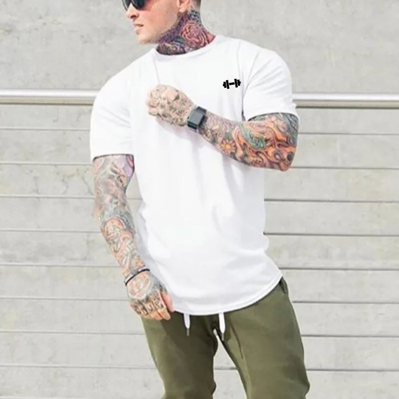 Loose Short Sleeve Summer Bodybuilding T-Shirt