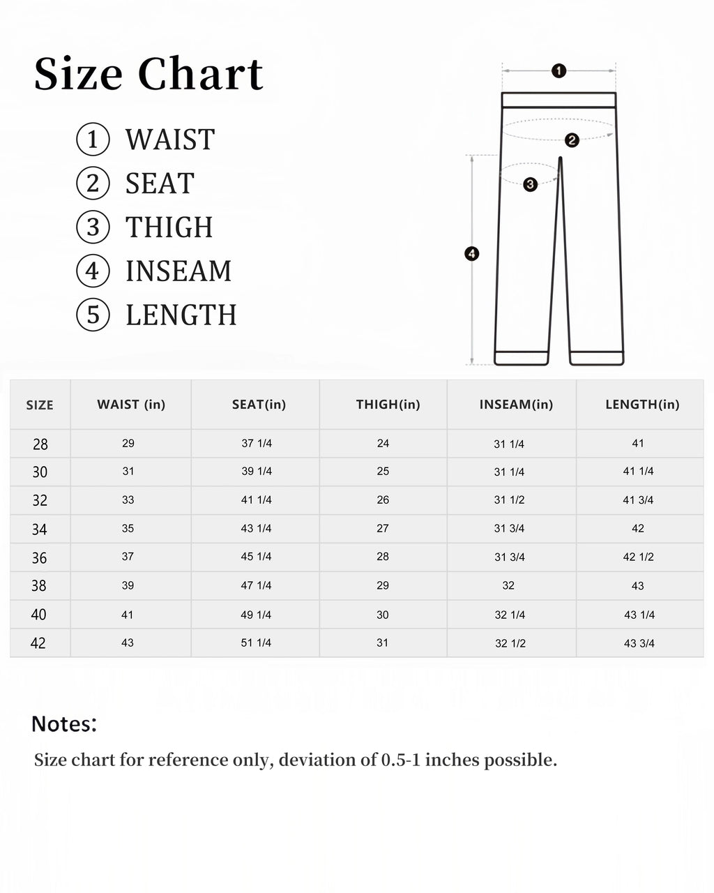 Men's Classic Straight White Cotton Chino Pants