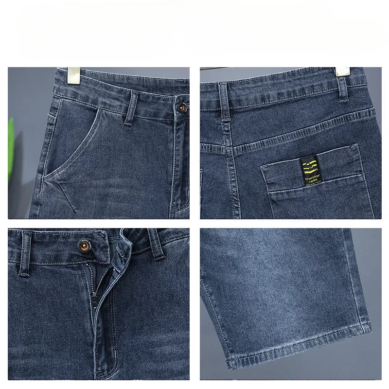 Men's Straight Casual Denim Shorts