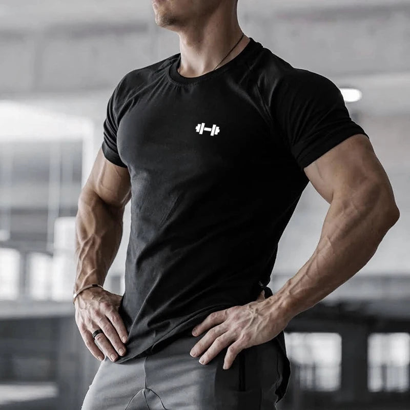 Loose Short Sleeve Summer Bodybuilding T-Shirt