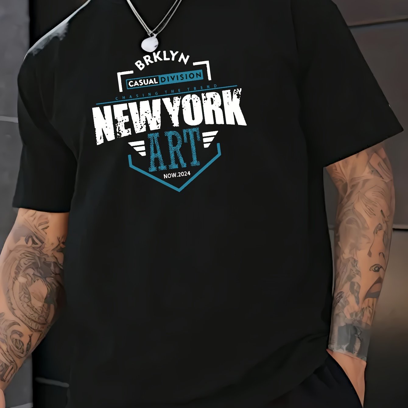 New York Print Men's Casual T-Shirt