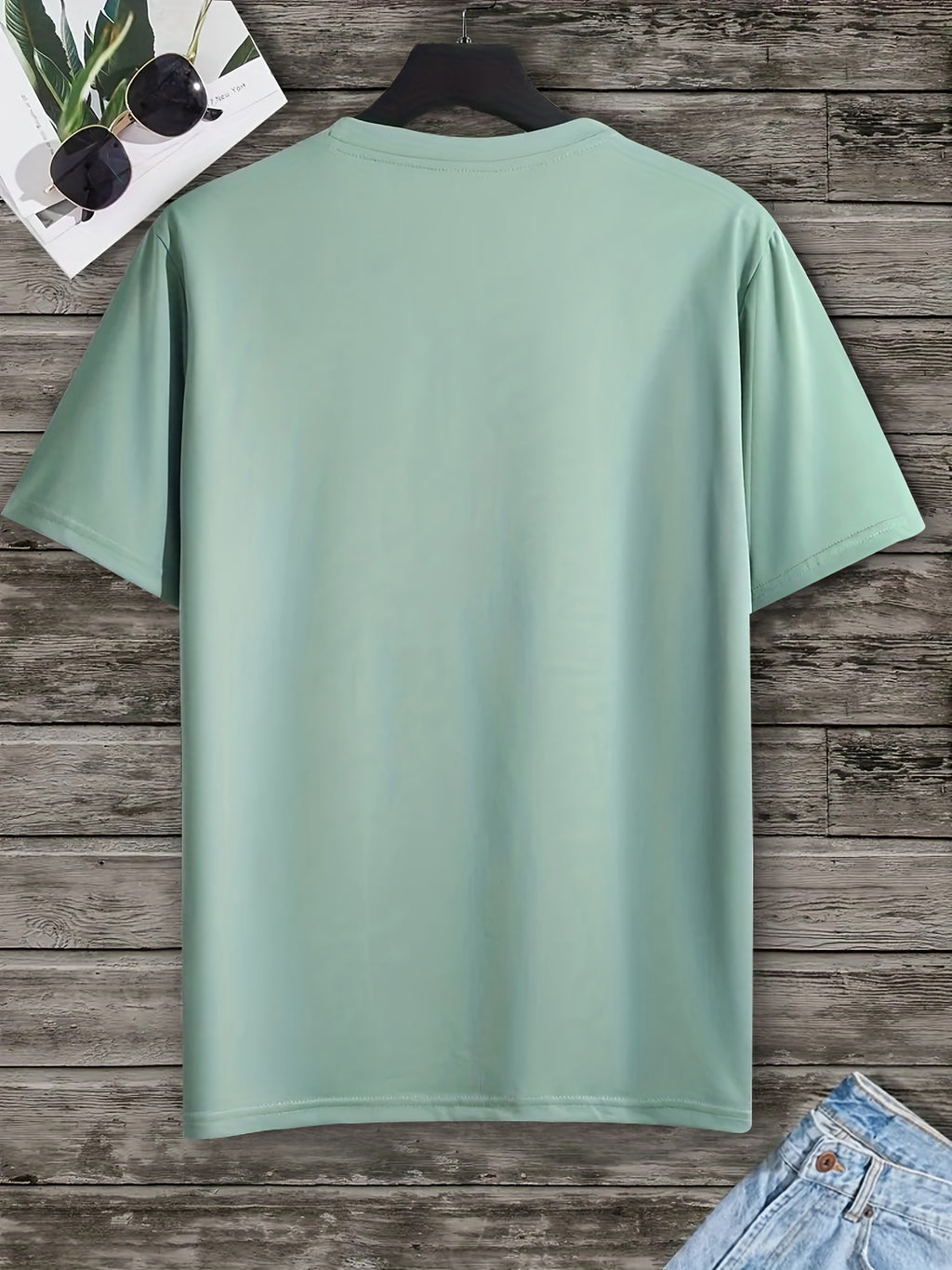 Men's Trendy Graphic Crew Neck T-Shirt