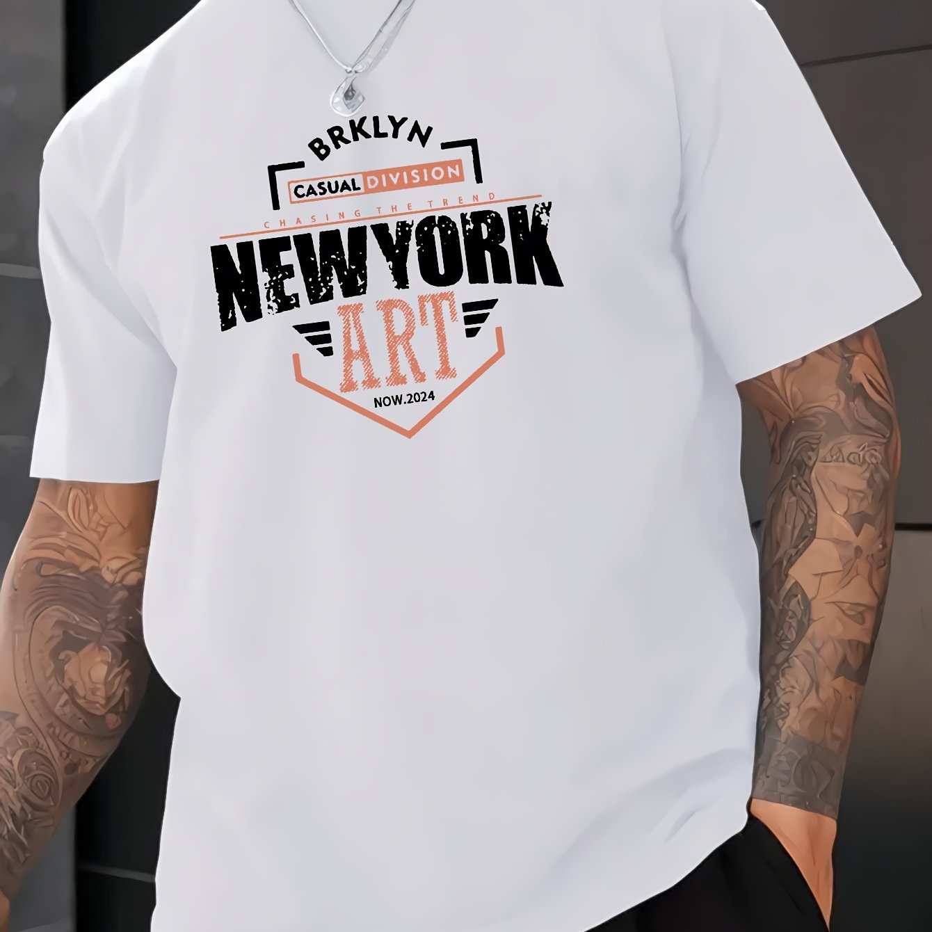 New York Print Men's Casual T-Shirt